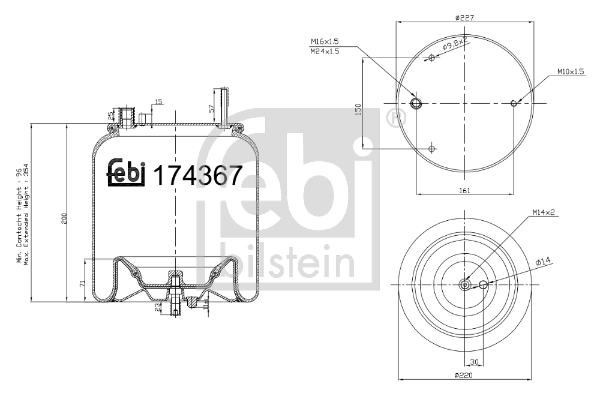 Bellow, air suspension